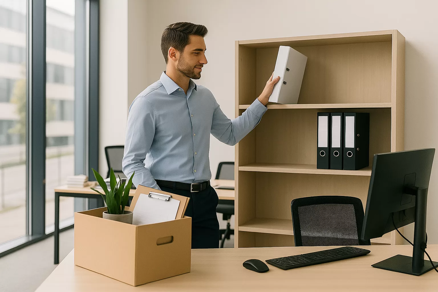 Clear office space with digital document management in Londonn